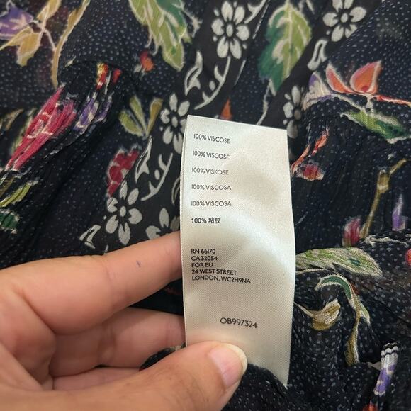 Anthropologie | Maeve Floral Sheer Shift Dress with Slip Dress Attached - Picture 6 of 7